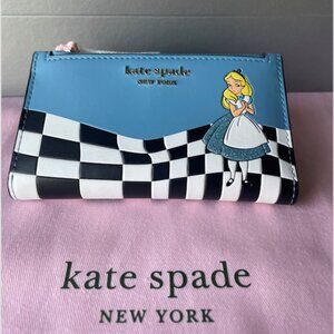 kate spade | 2021 Disney Parks x Alice In Wonderland Small Slim Bifold Wallet